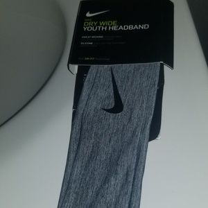 Nwt nike youth headband gray